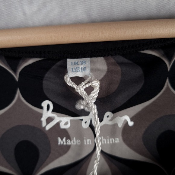 Boden Activewear Shirt Womens 14 Black Long Sleeve Wicking Stretch Pickleball - Picture 15 of 16